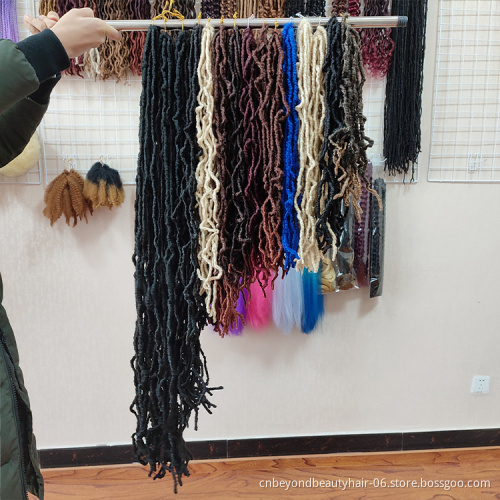 aliexpress Best Nu faux Locs Crochet Hair Most Natural Faux Locs Crochet Braid 100% Premium Fiber Synthetic Hair African Roots